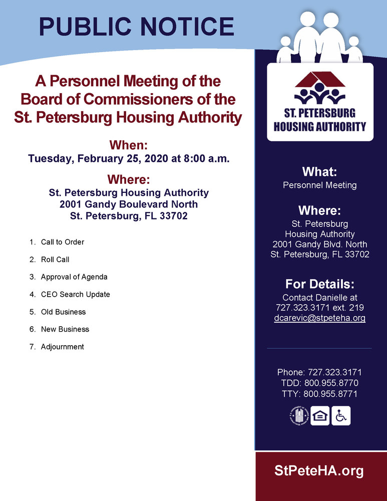 Public Notice - Personnel Meeting Feb. 25