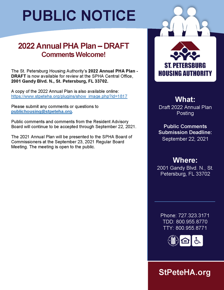 Annual Plan Public Notice - 2022 updated