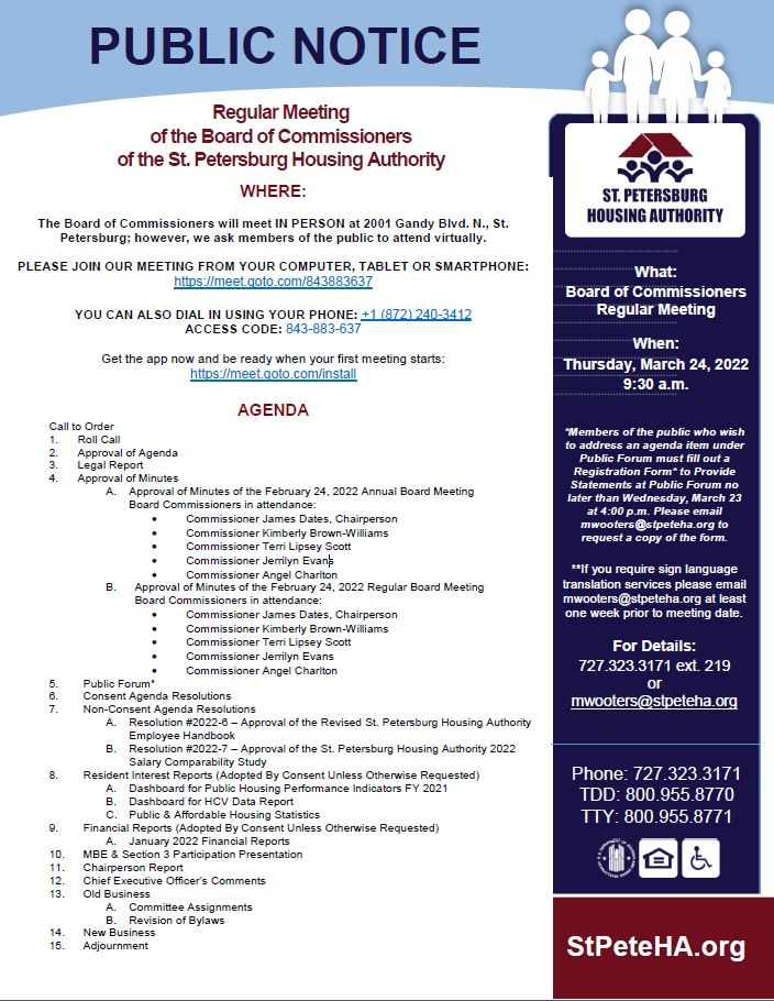 3.24.Board Meeting INFORMATION FLYER