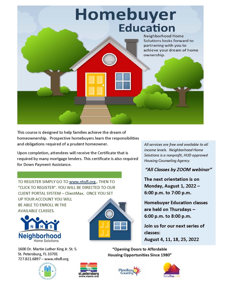 Homebuyer Education  August with details
