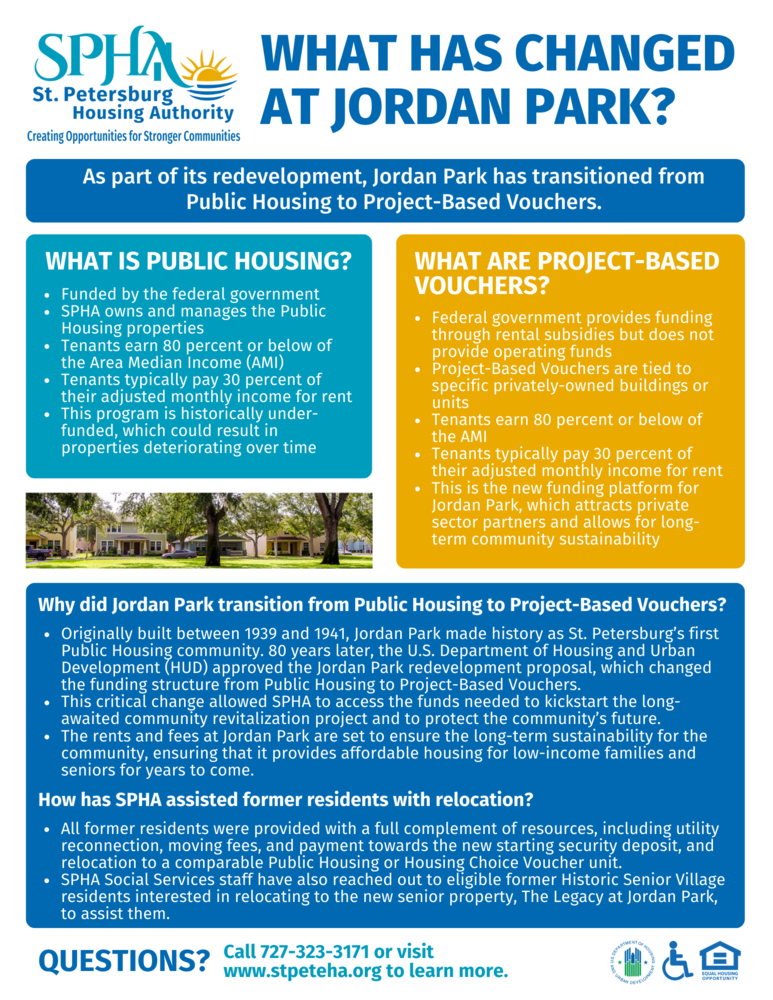 Jordan Park Flyer, same text below.
