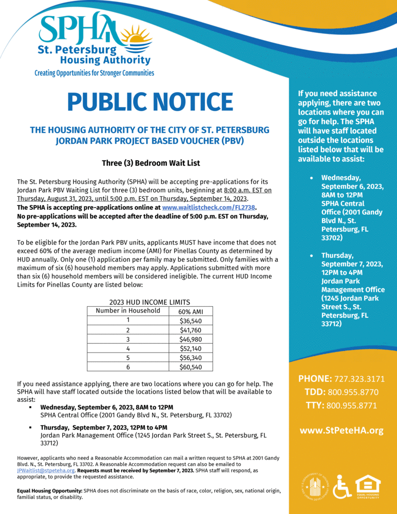 Jordan Park Project Based Voucher (PBV)