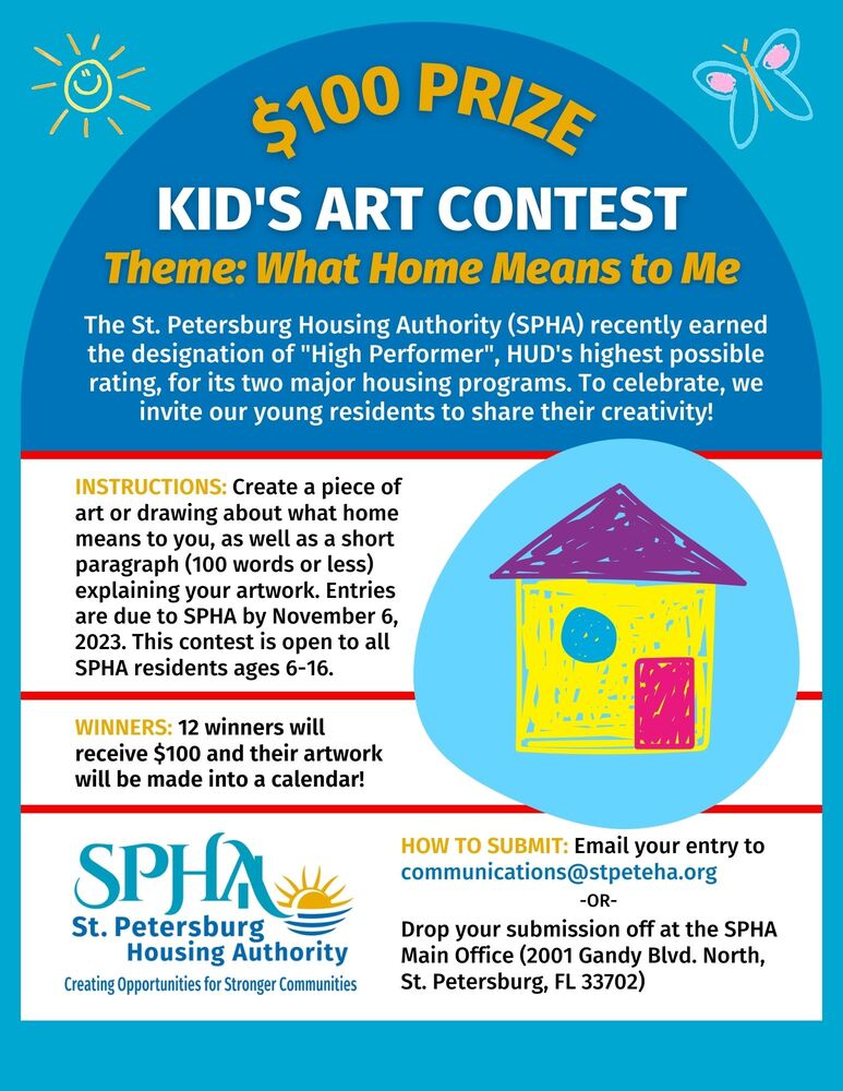Kid's Art Contest Flyer
