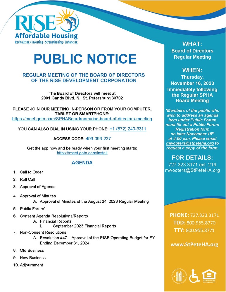 RISE Public Notice 