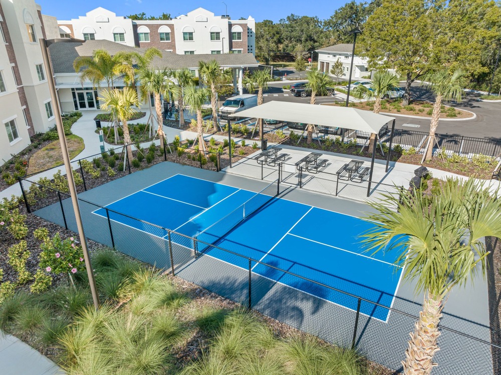 Aerial photo of The Legacy at Jordan Park by Arnold Novak Photography.