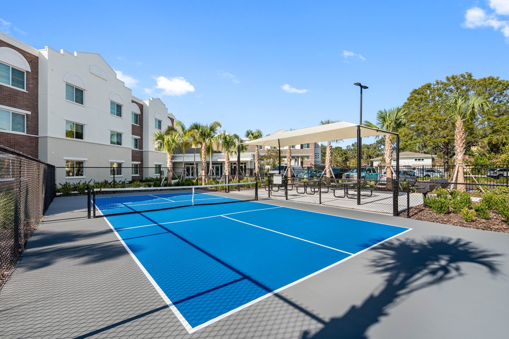 Pickleball court at The Legacy at Jordan Park.