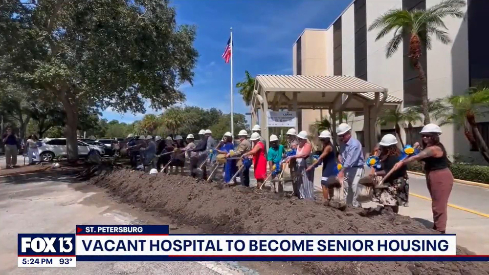 FOX 13 News at the The Edward White Campus groundbreaking ceremony.