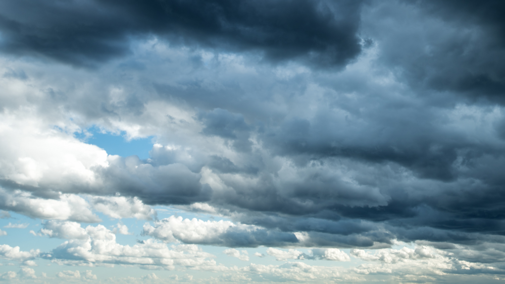 Storm clouds.