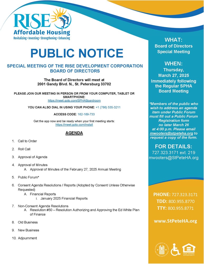 RISE Public Notice