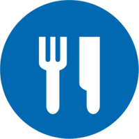 Food Assistance fork and knife.