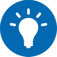 Utility Assistance lightbulb.