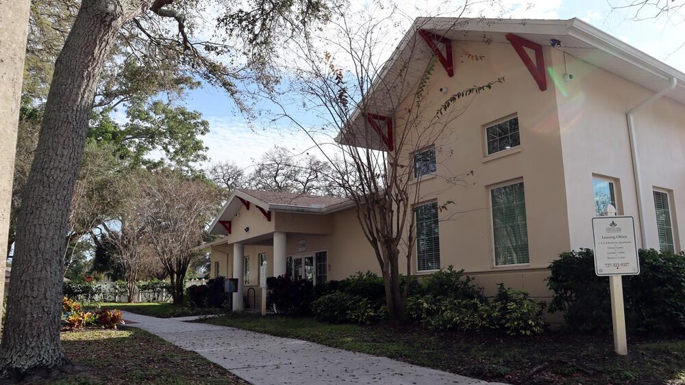 Exterior of the Jordan Park Clubhouse building in Jordan Park.