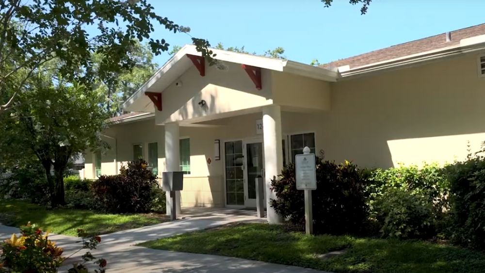 Exterior of the Jordan Park Clubhouse building.