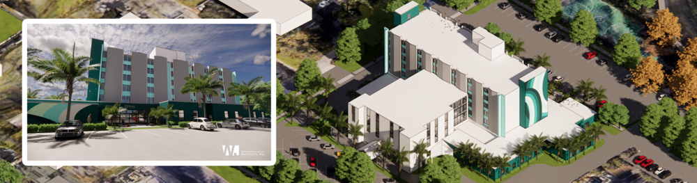 Rendering of The Edward White Campus.