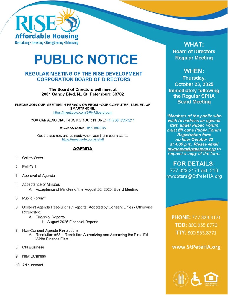 RISE Board Meeting Public 