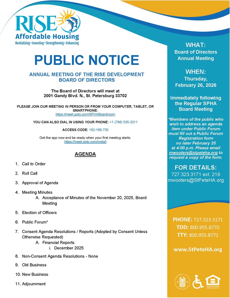 RISE Annual Mtg Public Notice 