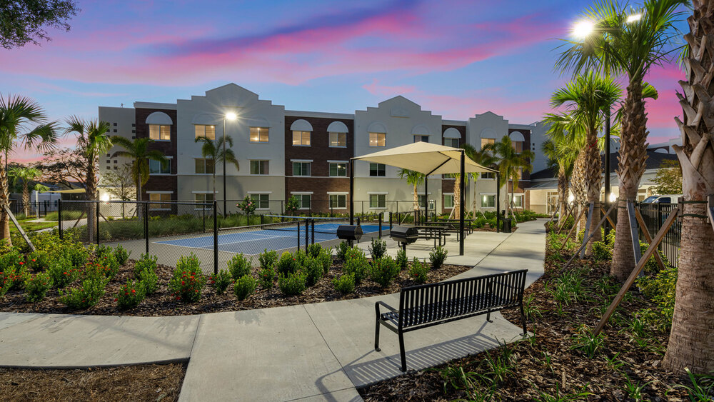 Exterior of The Legacy at Jordan Park in St. Petersburg, Florida.