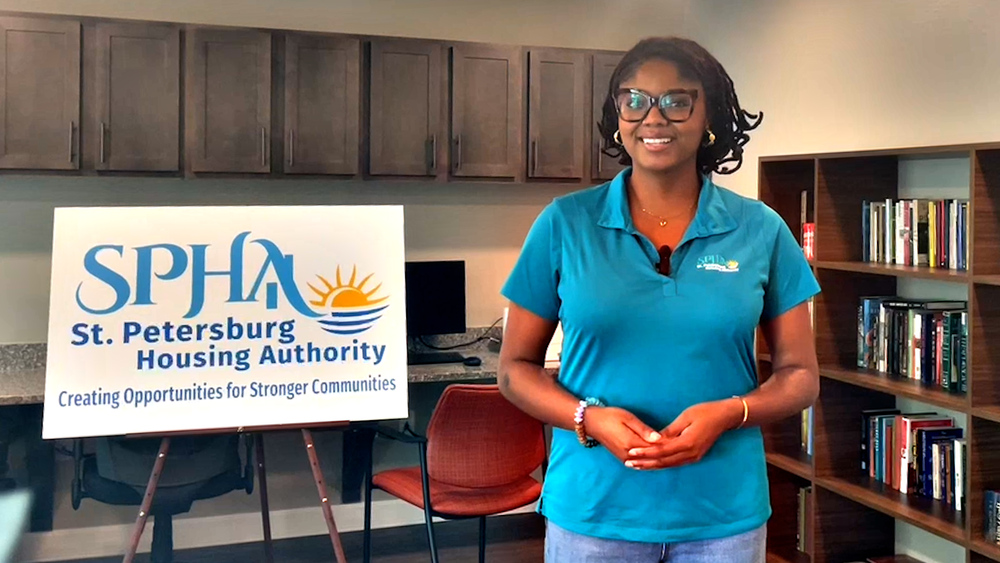 Amiya Sloan, STEM Education & Innovation Specialist for the St. Petersburg Housing Authority.