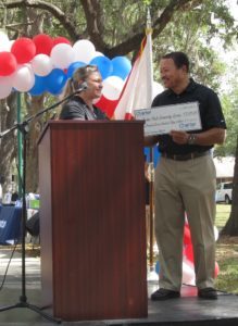 Check-Presentation-at Jordan Park Rededication