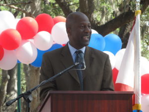 Joe-Smith-Speaking-Jordan Park Rededication