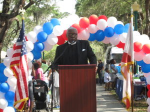 Commissioner Jordan at Jordan Park Rededication