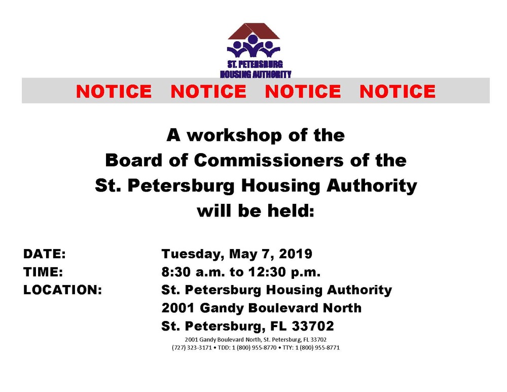 Public Notice - BOC Workshop 5.7.2019
