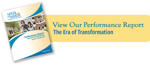Performance Report Cover with words View our Performance Report - The Era of Transformation