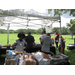 Back of food prep pavilion in Crescent Lake Park.