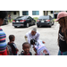 SPHA President and CEO Michael Lundy talking with children.