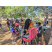 Child getting their face painted at Jordan Park Easter Egg Hunt.