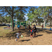 Children running at Jordan Park Easter Egg Hunt.