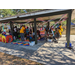 Families at Jordan Park Easter Egg Hunt.