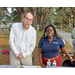 Two Bay Area Legal Services team members in Jordan Park.