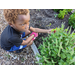 Boy finding a red pepper.