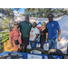 NFL Alumni Association members with SPHA team members at Jordan Park Back to School Event 2023.