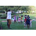 United Way Suncoast team and kids dancing at Disston Place Apartments Back to School Event 2023.