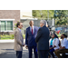 People talking before The Legacy at Jordan Park Grand Opening event begins.