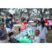 People making holiday crafts at Very Merry Holiday Party in Jordan Park.