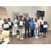 Group of Kid's Art Contest winners with SPHA President/CEO Michael Lundy at The Legacy at Jordan Park.