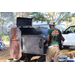 Cutting Edge Landscape &amp; Nursery person preparing BBQ at the Spring Family Picnic event in Jordan Park on March 26, 2024.