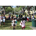 Kids participating in egg hunt at Spring Family Picnic event in Jordan Park on March 26, 2024.