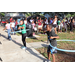 Children hula hooping at the Spring Family Picnic event in Jordan Park on March 26, 2024.