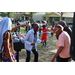 People dancing and hula hooping at the Spring Family Picnic event in Jordan Park on March 26, 2024.