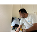St. Petersburg Housing Authority (SPHA) team measuring walls inside Habitat for Humanity home.
