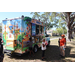 Kona Ice vehicle at Spring Family Picnic in Jordan Park.