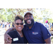 Two people smiling at Spring Family Picnic in Jordan Park.