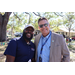 Two Children's Home Network people at Spring Family Picnic in Jordan Park.
