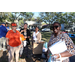 SPHA team members smiling at Spring Family Picnic in Jordan Park.