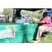  James B. Sanderlin Center table at Back to School Event in Jordan Park 2025. 