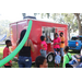  Red Italian ice truck at Back to School Event in Jordan Park 2025. 